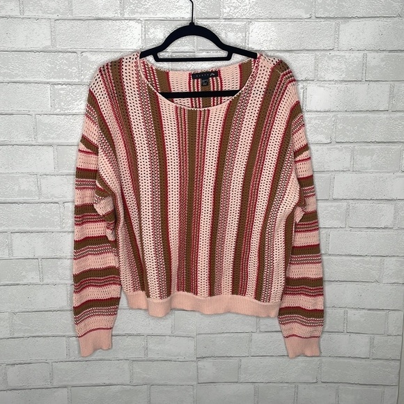 Rusty Sweaters - Rusty Striped Colorful Long Sleeve Sweater
